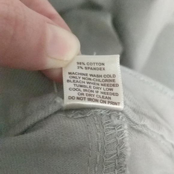 Loft Outlet Modern High Rise Cuffed Crop Grey - size 8 - Picture 4 of 7